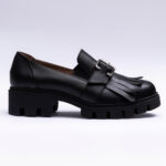 Pantofi Dama Loafers Negri cu Talpa Inalta Vagam 2099