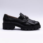 Pantofi Dama Loafers Negri cu Talpa Inalta Vagam 2105 - imagine 2