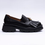 Pantofi Dama Loafers Negri cu Talpa Inalta Vagam 2102