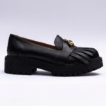 Pantofi Dama Loafers Negri cu Talpa Inalta Vagam 2101