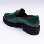 Pantofi Dama Loafers Verzi cu Talpa Inalta Vagam 2100 - imagine 3