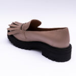 Pantofi Dama Loafers Roz Pal cu Talpa Inalta Vagam 2112 - imagine 3