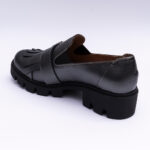Pantofi Dama Loafers Gri Antracit cu Talpa Inalta Vagam 2107 - imagine 2