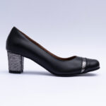 Pantofi Dama Negri cu Toc Lat Vagam2120