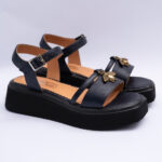 Sandale Dama Bleumarin cu Talpa Inalta Vagam2152 - imagine 4