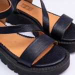 Sandale Dama Bleumarin cu Talpa Inalta Vagam2147 - imagine 3