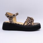 Sandale Dama Animal Print cu Talpa Inalta Vagam2159