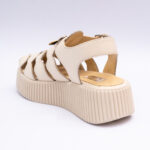 Sandale Dama Crem cu Talpa Inalta Vagam2150 - imagine 3