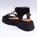 Sandale Dama Negre cu Talpa Inalta Vagam2157 - imagine 2