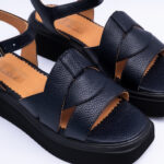 Sandale Dama Bleumarin cu Talpa Inalta Vagam2174 - imagine 4