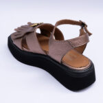 Sandale Dama Roz Sidefat cu Talpa Inalta Vagam2176 - imagine 3