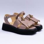 Sandale Dama Roz Pal cu Talpa Inalta Vagam2187 - imagine 4