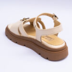 Sandale Dama Crem cu Talpa Inalta Vagam2185 - imagine 2