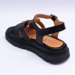 Sandale Dama Negre cu Talpa Inalta Vagam2190 - imagine 4