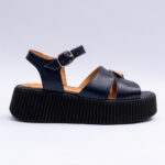 Sandale Dama Bleumarin cu Talpa Inalta Vagam2192 - imagine 2