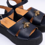 Sandale Dama Bleumarin cu Talpa Inalta Vagam2192 - imagine 4