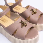 Sandale Dama Roz Pal cu Talpa Inalta Vagam2193 - imagine 4