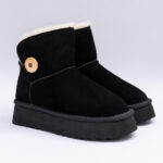 Ghete Negre Tip UGG Vagam 2204