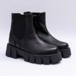 Ghete Negre cu Talpa Inalta Vagam 2209 - imagine 4
