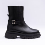 Ghete Negre cu Talpa Inalta Vagam 2235 - imagine 2