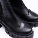 Ghete Negre cu Talpa Inalta Vagam 2233 - imagine 3