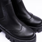 Ghete Negre cu Talpa Inalta Vagam 2228 - imagine 3
