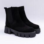 Ghete Negre cu Talpa Inalta Vagam 2230 - imagine 4