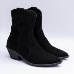 Ghete Negre cu Toc Scurt Vagam 2240 - imagine 4