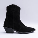 Ghete Negre cu Toc Scurt Vagam 2240