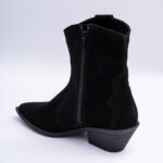 Ghete Negre cu Toc Scurt Vagam 2240 - imagine 2
